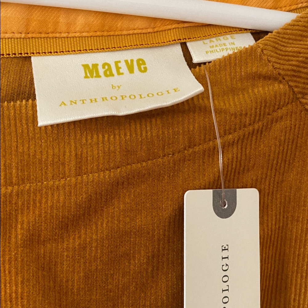 Anthropologie Mustard Blouse - Picture 2 of 7